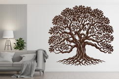 Heritage Oak Tree with Roots SVG Product Image 4