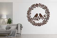 Round Floral Laser Cut Wall Art Product Image 4