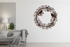 Nature Round Wall Art Laser Cut Product Image 4