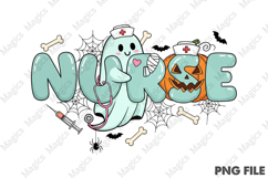 Cute and Spooky Nurse-Themed Halloween Design Product Image 1