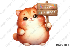 Birthday Sublimation Design Bundle, Animals Birthday Clipart Product Image 6