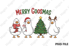 Funny Christmas Goose Png, Merry Goosmas Product Image 1