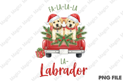 Joyful &#039;LABRADOR HOLIDAYS&#039; design, Christmas Dog Puns Png Product Image 1
