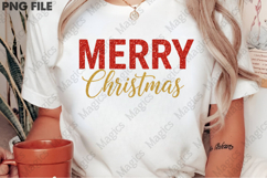 Glitter Sequins Merry Christmas PNG Product Image 2