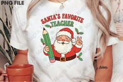 Vintage Christmas Png Santa Teacher Product Image 2