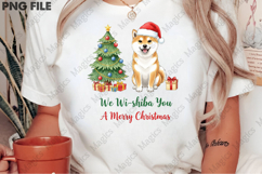 Cute Shiba Christmas Illustration, Christmas Dog Puns Png Product Image 2
