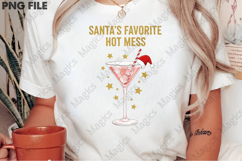 Santa&#039;s Hot Mess PNG, Glitter Christmas Product Image 2