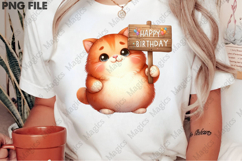 Cute Cat Birthday Sublimation, Birthday Sublimation Design Product Image 2