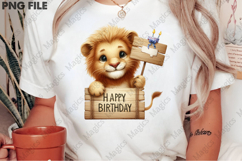 Lion Birthday Party Design, Birthday Sublimation Design Product Image 2
