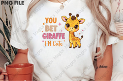 Charming, Cartoon-Style Illustration of a Baby Giraffe Product Image 2