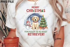 Christmas Golden Retriever Snow Globe design Product Image 1
