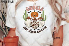 Playful, Western-Themed Halloween Illustration Product Image 2