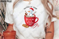 Funny Christmas Cocoa, Snowman Mug Png Product Image 2