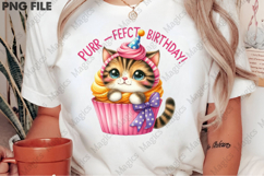Purr-fect Birthday Kitten Design, Birthday Sublimation Desig Product Image 2