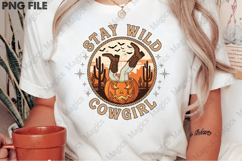 Retro Western Halloween Stay Wild Cowgirl Design Product Image 2