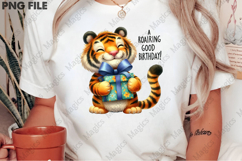Cute Tiger Birthday Sublimation, Birthday Sublimation Design Product Image 2