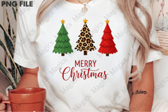 Merry Christmas Trees Sublimation PNG Product Image 2