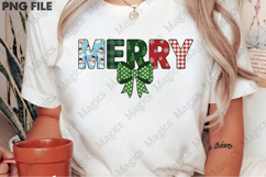 Merry Christmas Png, Retro Merry PNG Product Image 2
