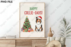 Cozy 'Golden Christmas' Design, Christmas Dog Puns Png Product Image 3