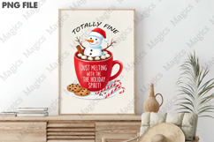 Funny Christmas Cocoa, Snowman Mug Png Product Image 3