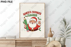 Vintage Christmas Png Santa Teacher Product Image 3
