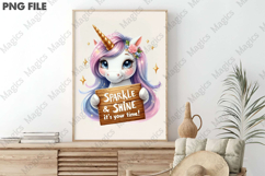 Unicorn Magic Sublimation, Birthday Sublimation Design Product Image 3