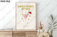 Santa&#039;s Hot Mess PNG, Glitter Christmas Product Image 3