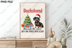 Weenie Dog Christmas Graphic, Christmas Dog Puns Sublimation Product Image 3