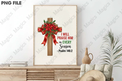 I Will Praise Him, Christmas Cross Png Product Image 3