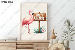 Happy Birthday Kangaroo Graphic, Birthday Sublimation Design Product Image 3