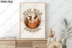 Retro Western Halloween Stay Wild Cowgirl Design Product Image 3