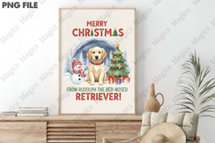 Christmas Golden Retriever Snow Globe design Product Image 3