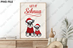 Adorable Miniature Schnauzers in Christmas Attire Png Product Image 3