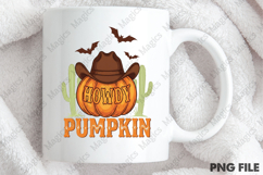Western-Themed Halloween Howdy Pumpkin Design Product Image 4