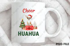 Santa's Little Chihuahua Design, Christmas Dog Puns Png Product Image 4