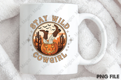 Retro Western Halloween Stay Wild Cowgirl Design Product Image 4