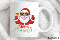 Retro Santa Blowing Bubble PNG Product Image 4