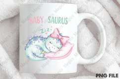 Sleeping Baby Dinosaur Illustration Product Image 4