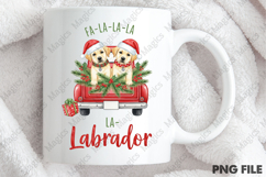 Joyful &#039;LABRADOR HOLIDAYS&#039; design, Christmas Dog Puns Png Product Image 4