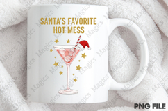 Santa&#039;s Hot Mess PNG, Glitter Christmas Product Image 4
