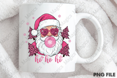 Pink Christmas Leopard Tree Santa PNG Product Image 4