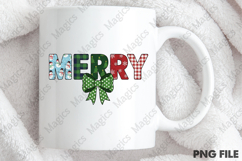 Merry Christmas Png, Retro Merry PNG Product Image 4