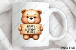 Cute Bear Birthday Sublimation, Birthday Sublimation Design Product Image 4