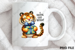 Cute Tiger Birthday Sublimation, Birthday Sublimation Design Product Image 4