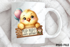 Cute Chick Birthday Sublimation, Birthday Sublimation Design Product Image 4