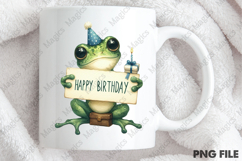 Cute Frog Birthday Sublimation, Birthday Sublimation Design Product Image 4