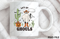 Cowboy Ghost &amp; Pumpkin Illustration Product Image 4