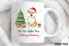 Cute Shiba Christmas Illustration, Christmas Dog Puns Png Product Image 4