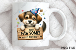Party Puppy Sublimation, Birthday Sublimation Design Product Image 4