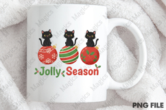 Christmas Jolly Season Cat Png Product Image 3
